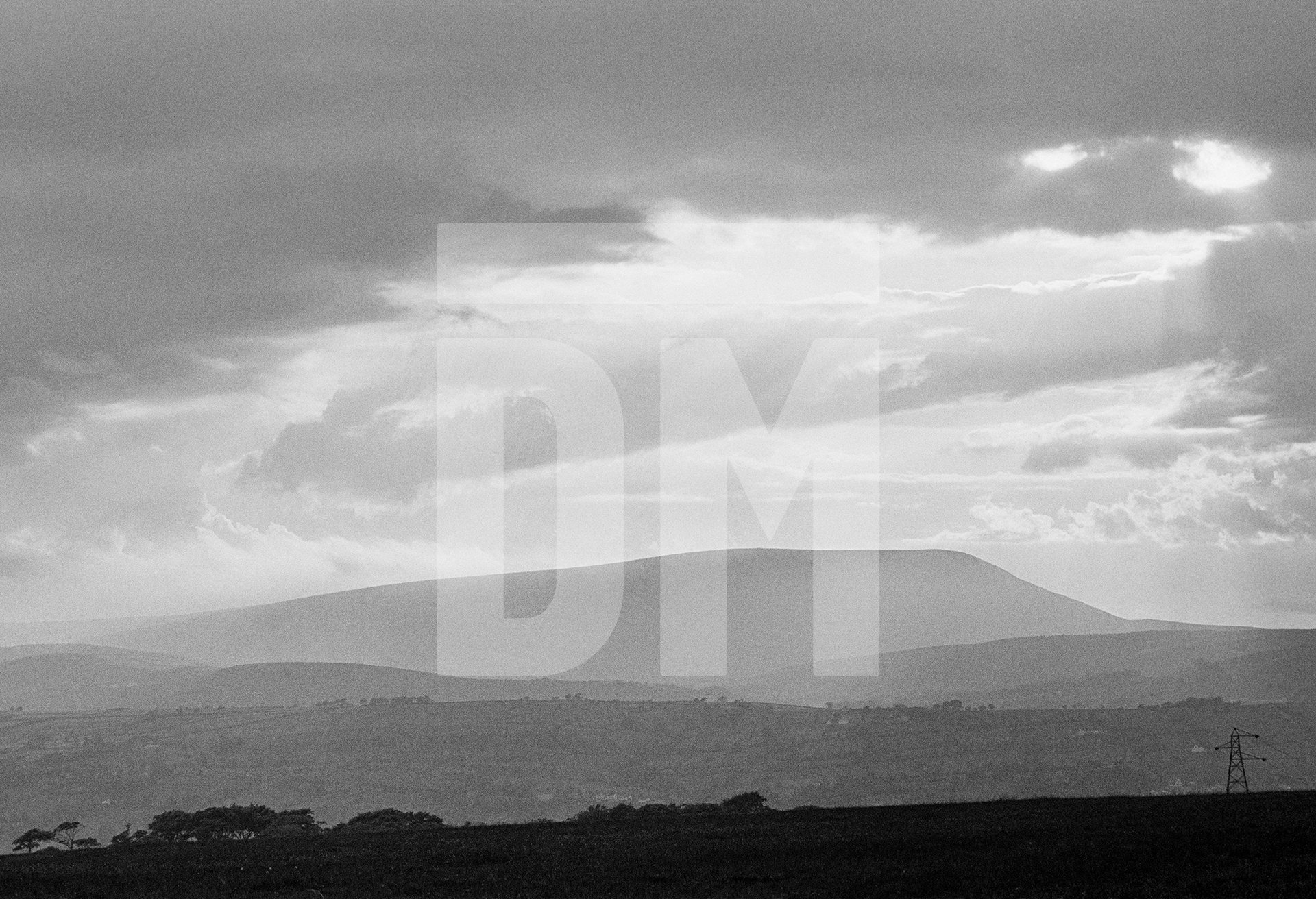Pendle Hill, Lancashire. June 1979 by Daniel Meadows