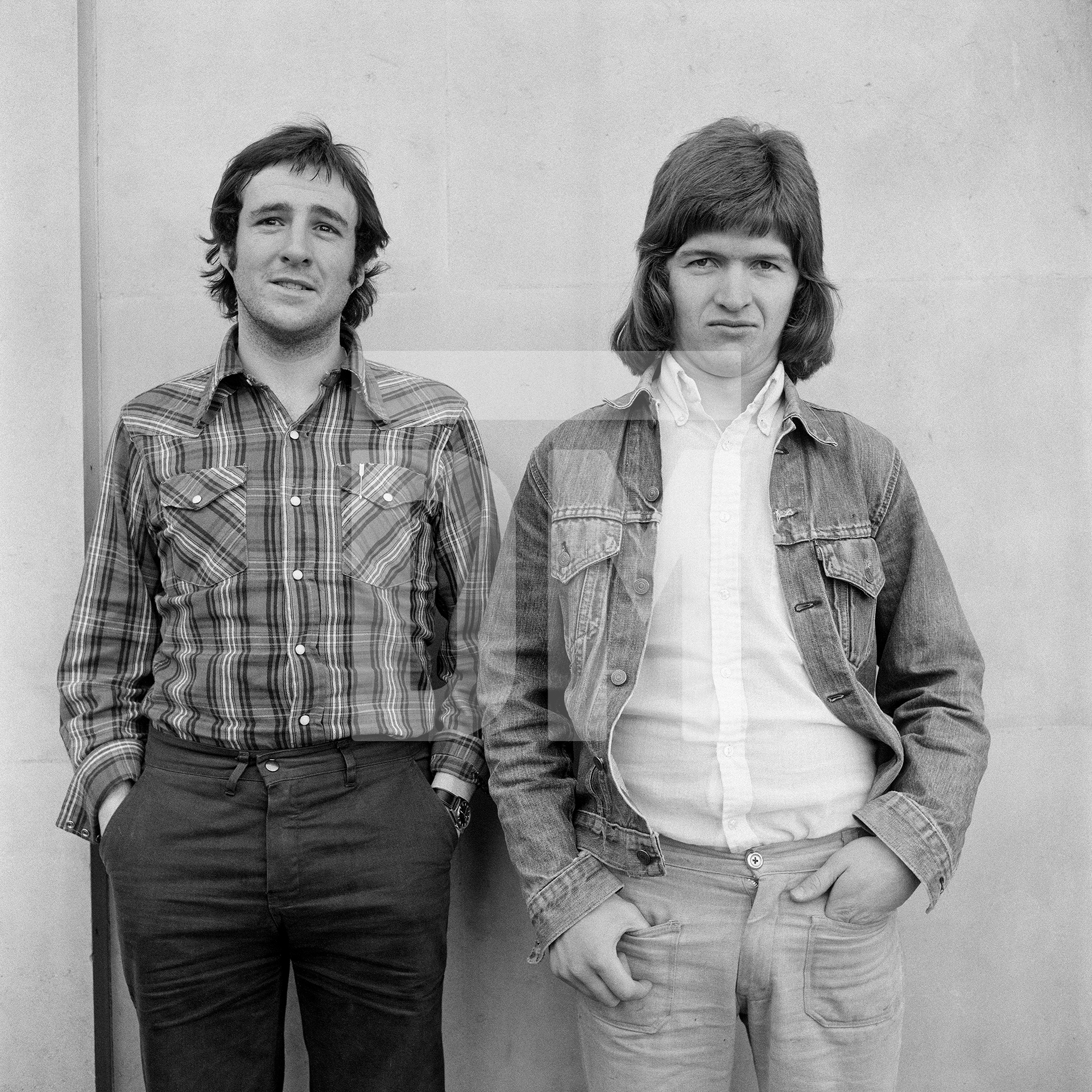 Left Ken Emery, right Ed Murphy, Southampton. May 1974 by Daniel Meadows