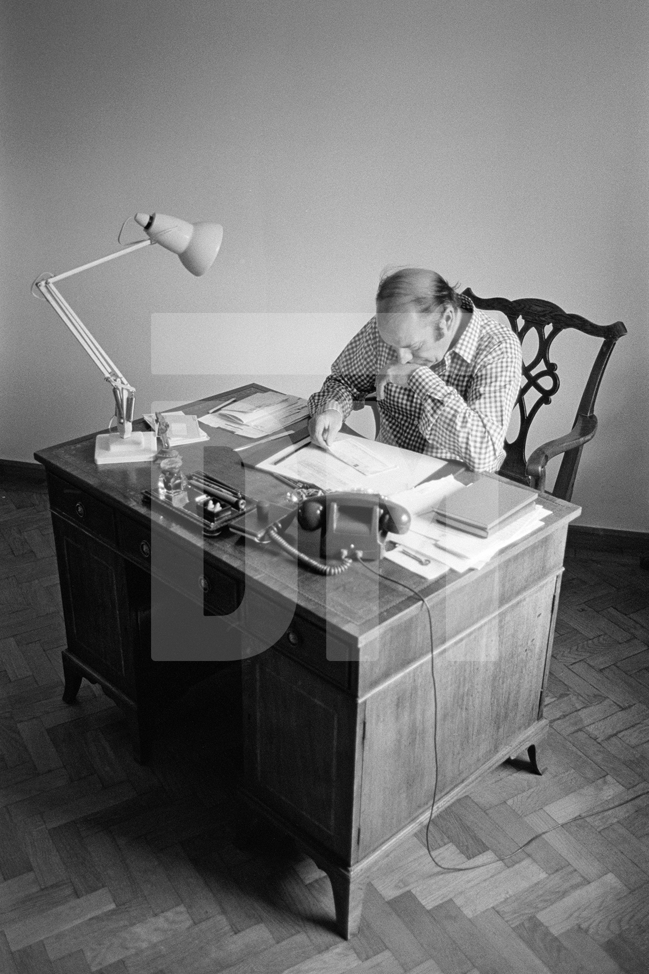 Julian Bream at home. Semley, Dorset. August 1981 by Daniel Meadows