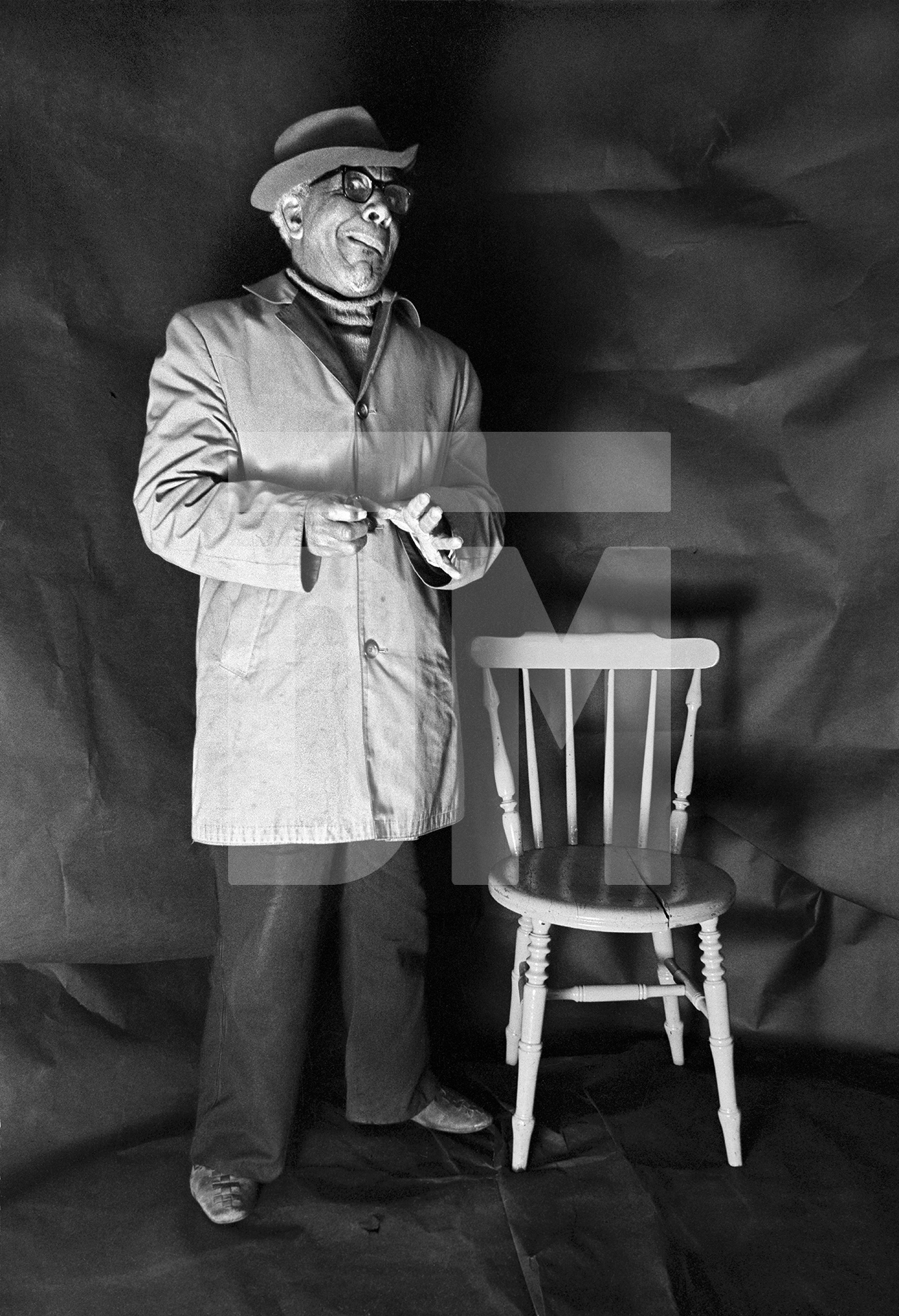 Jazz Cole. Portrait from The Shop on Greame Street, Moss Side, Manchester. February-April 1972 by Daniel Meadows