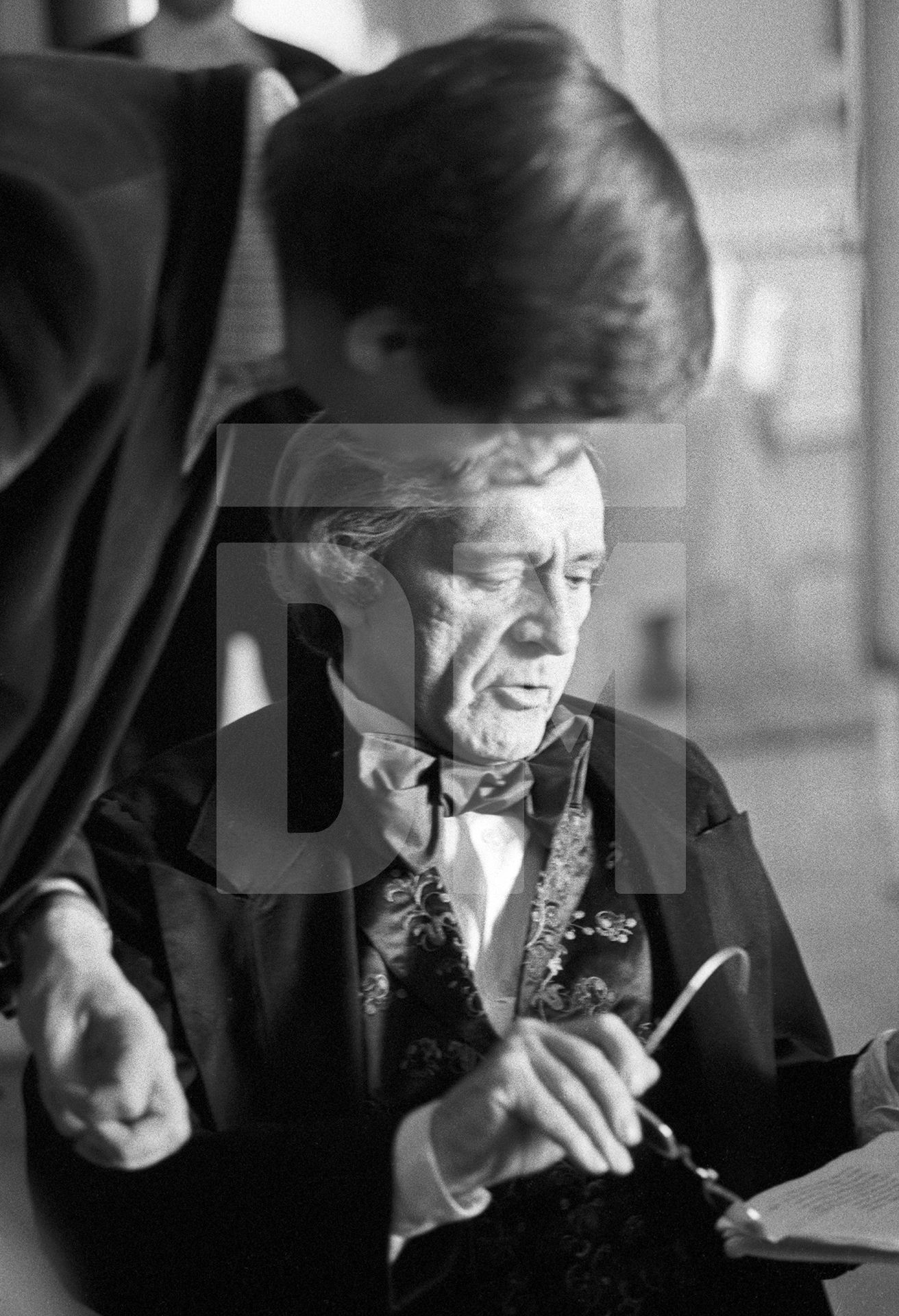 Tony Palmer [director] and Richard Burton [Richard Wagner] on the set of 'Wagner'. Vienna 1982 by Daniel Meadows