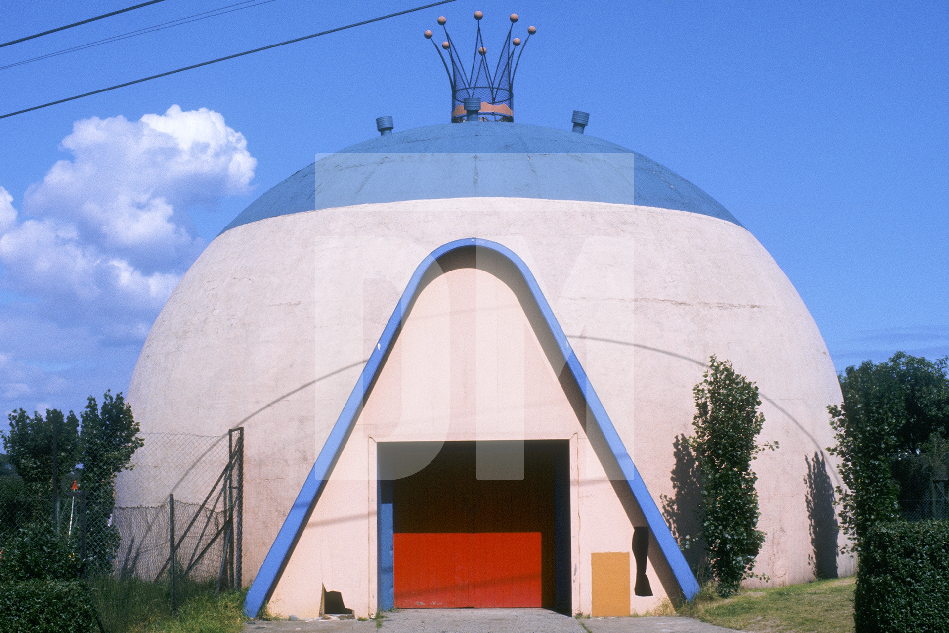 ‘Dome of Fun and Fortune’, disused gaming arcade, once a WW2 gunnery training simulator. Butlin's Filey, Yorkshire. 1972 by Daniel Meadows