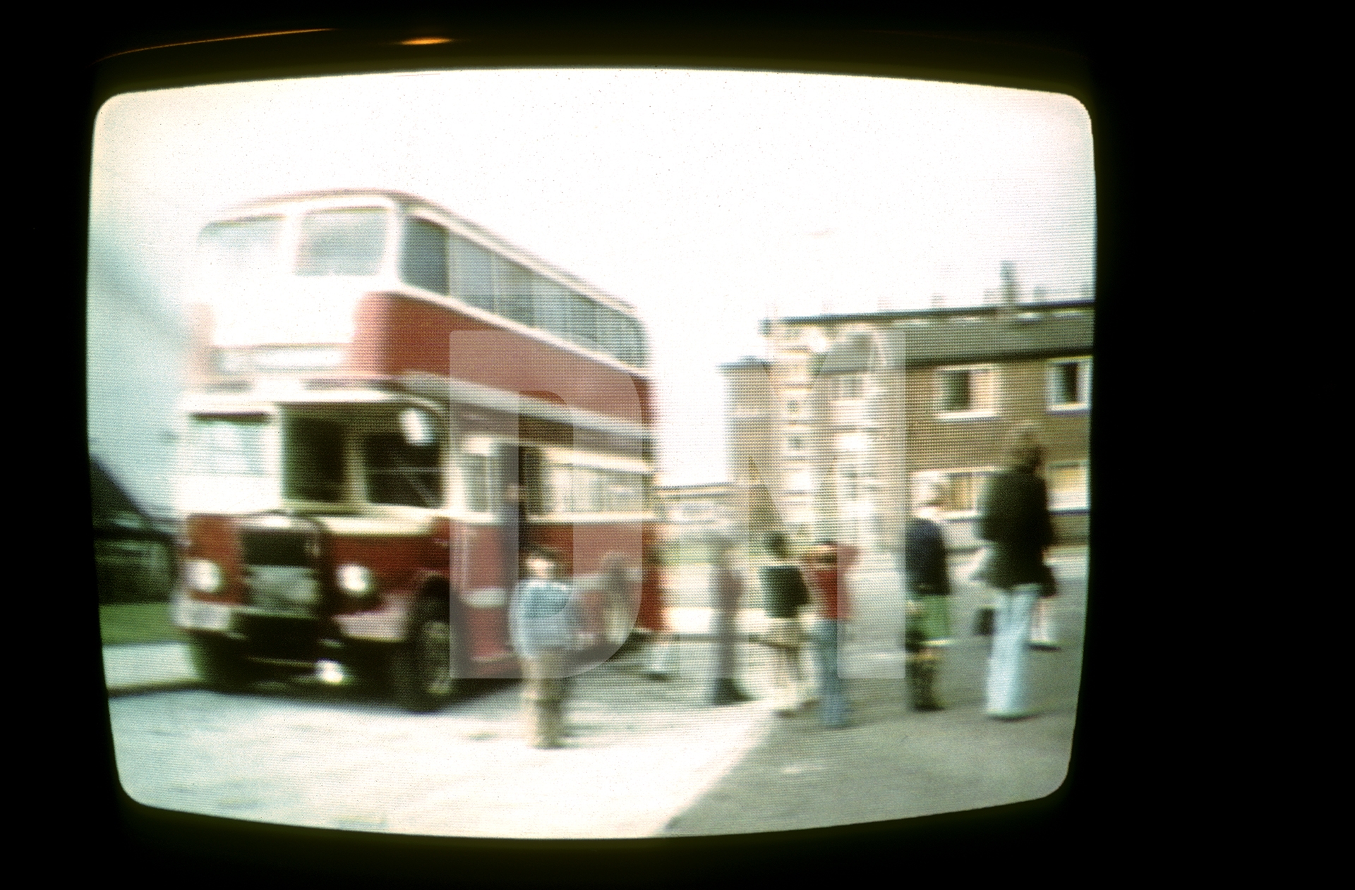 Free Photographic Omnibus as seen on TV, Granada Reports, outside St Philip’s Church of England Primary School, Hulme, Manchester. 7 February 1974 by Daniel Meadows