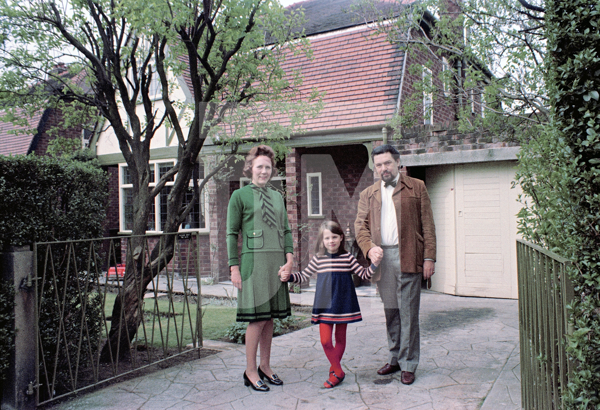 The Mullings family. Penrith Avenue, Sale, Cheshire. April 1974 by Daniel Meadows