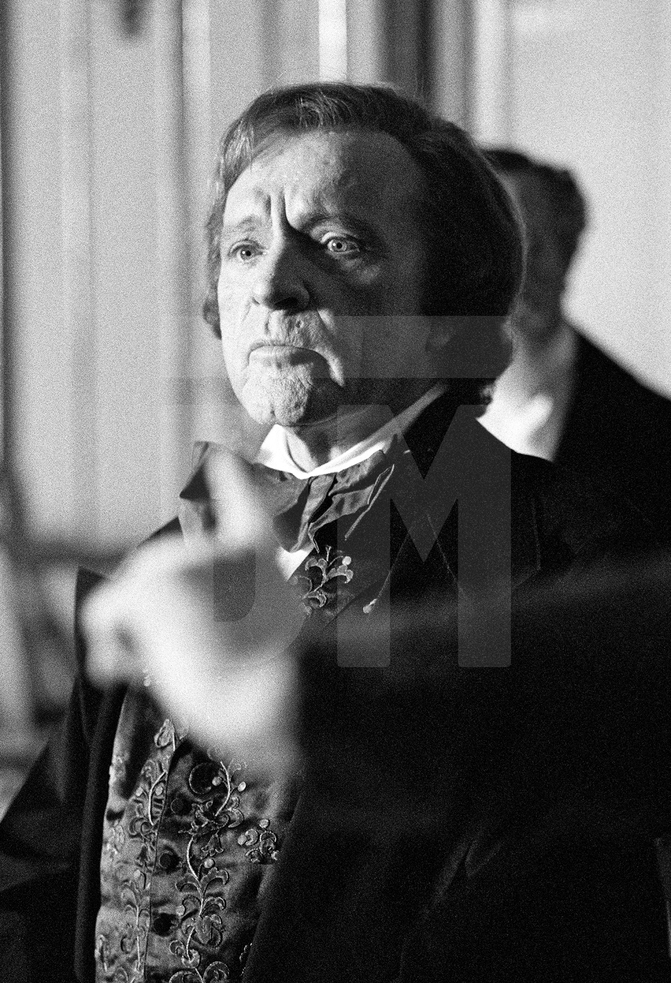 Richard Burton [Richard Wagner], on set in Vienna. Tony Palmer’s ‘Wagner’, January 1982 by Daniel Meadows