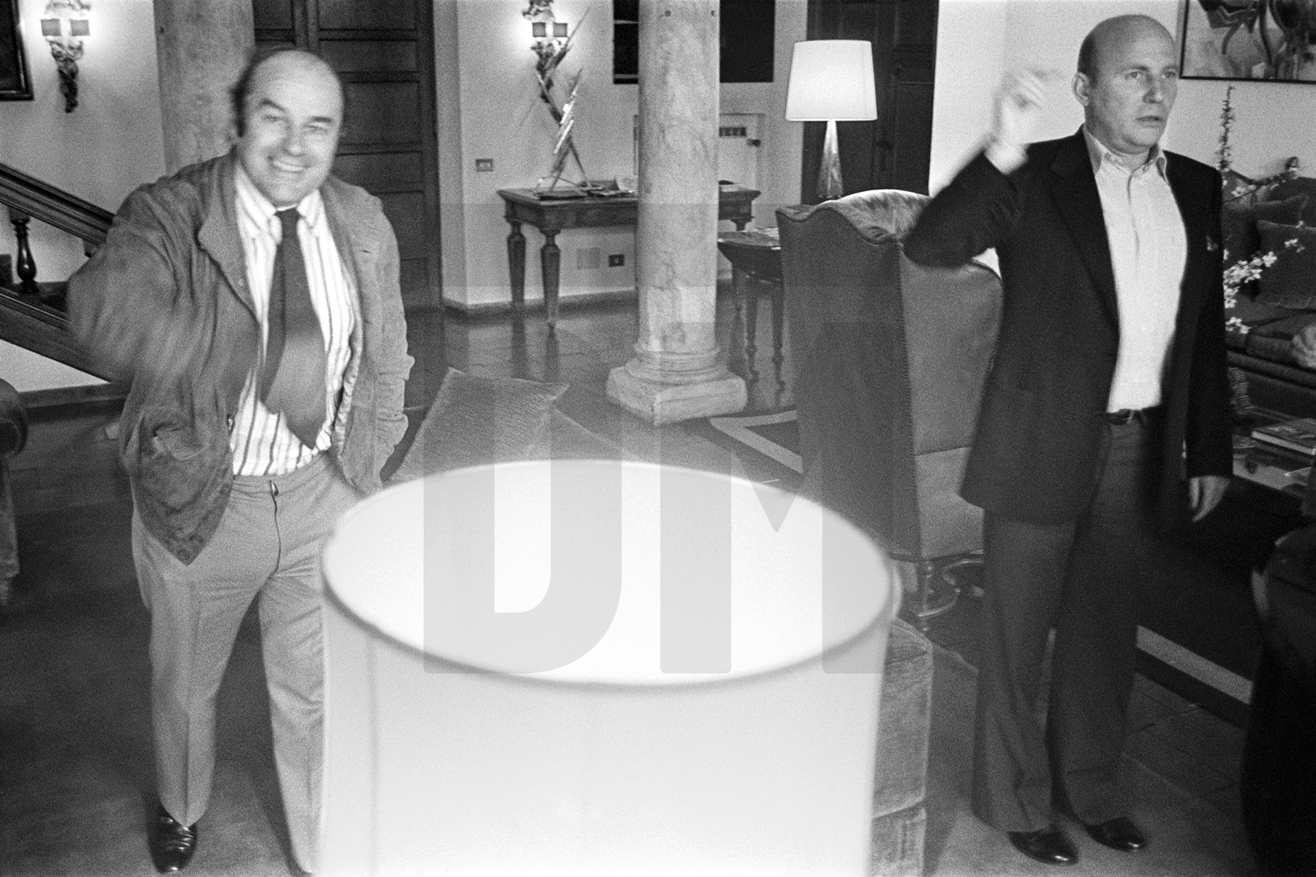 Julian Bream with Hans Werner Henze, Rome. 17 March 1981 by Daniel Meadows
