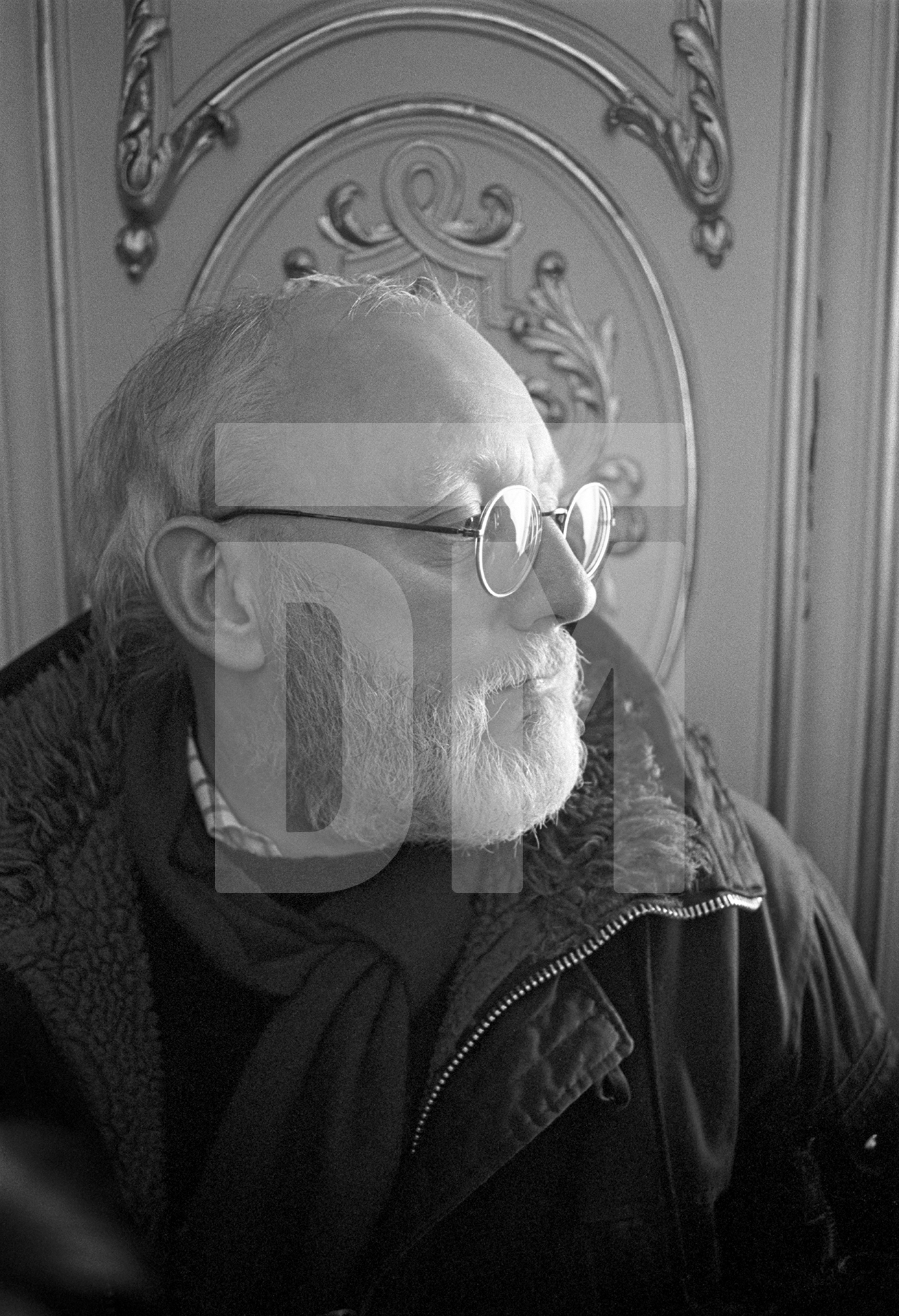 Charles Wood [screenwriter] on the set of 'Wagner'. Vienna 1982 by Daniel Meadows