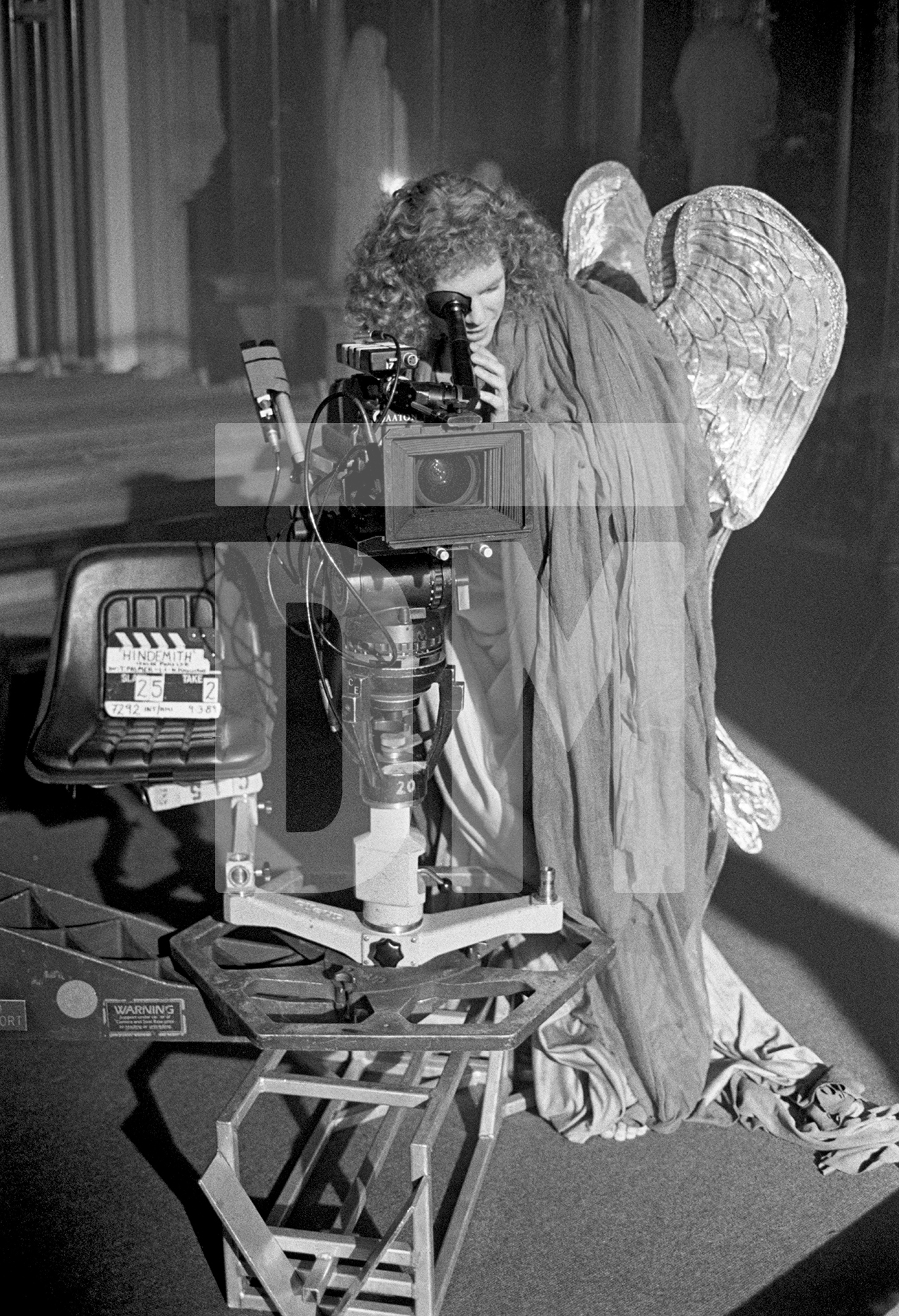 Hindermith, Mark Comer [Angel Gabriel] peeping through the camera by Daniel Meadows