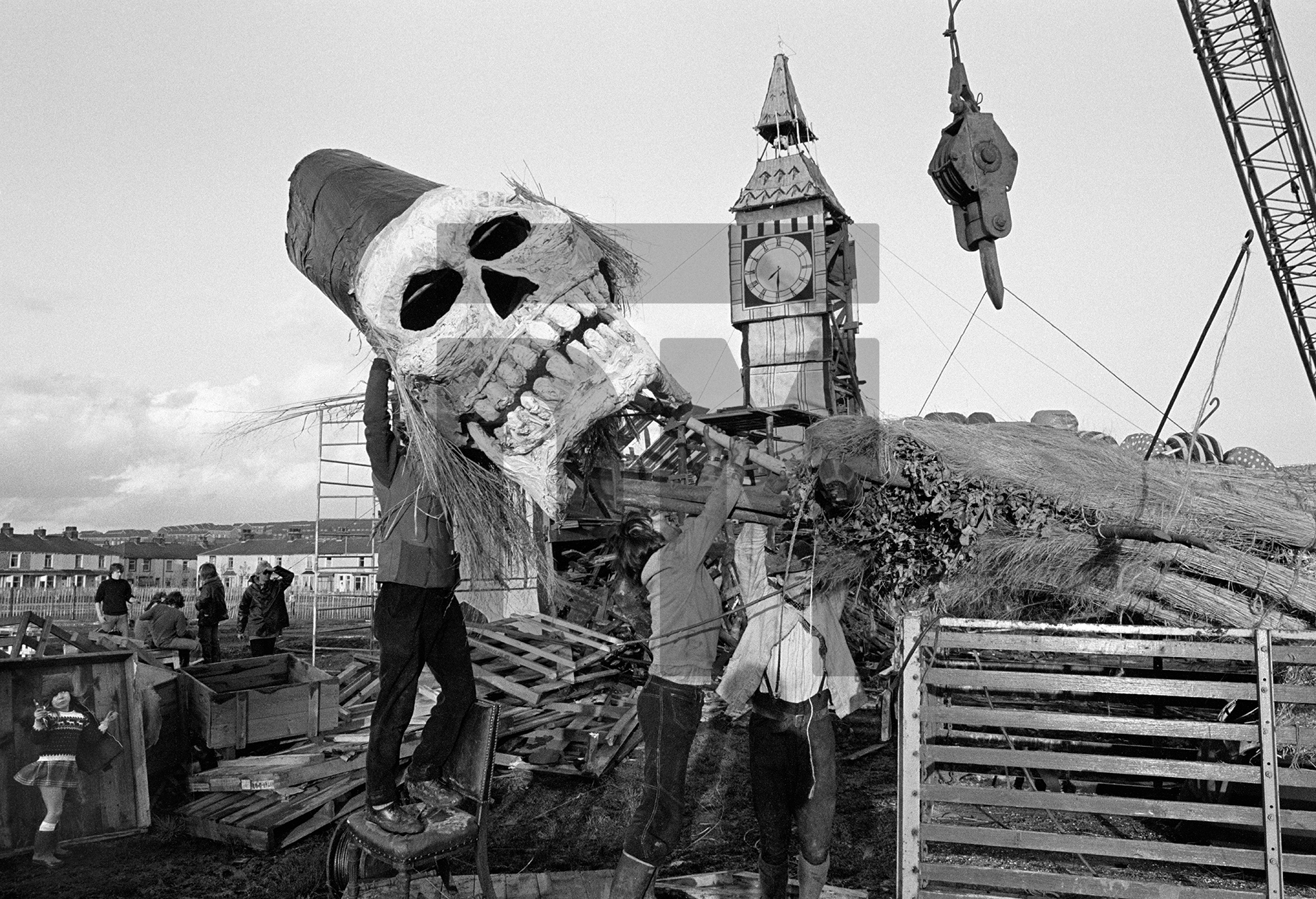 “Parliament in Flames”, Burnley, Lancashire. November 1976 by Daniel Meadows