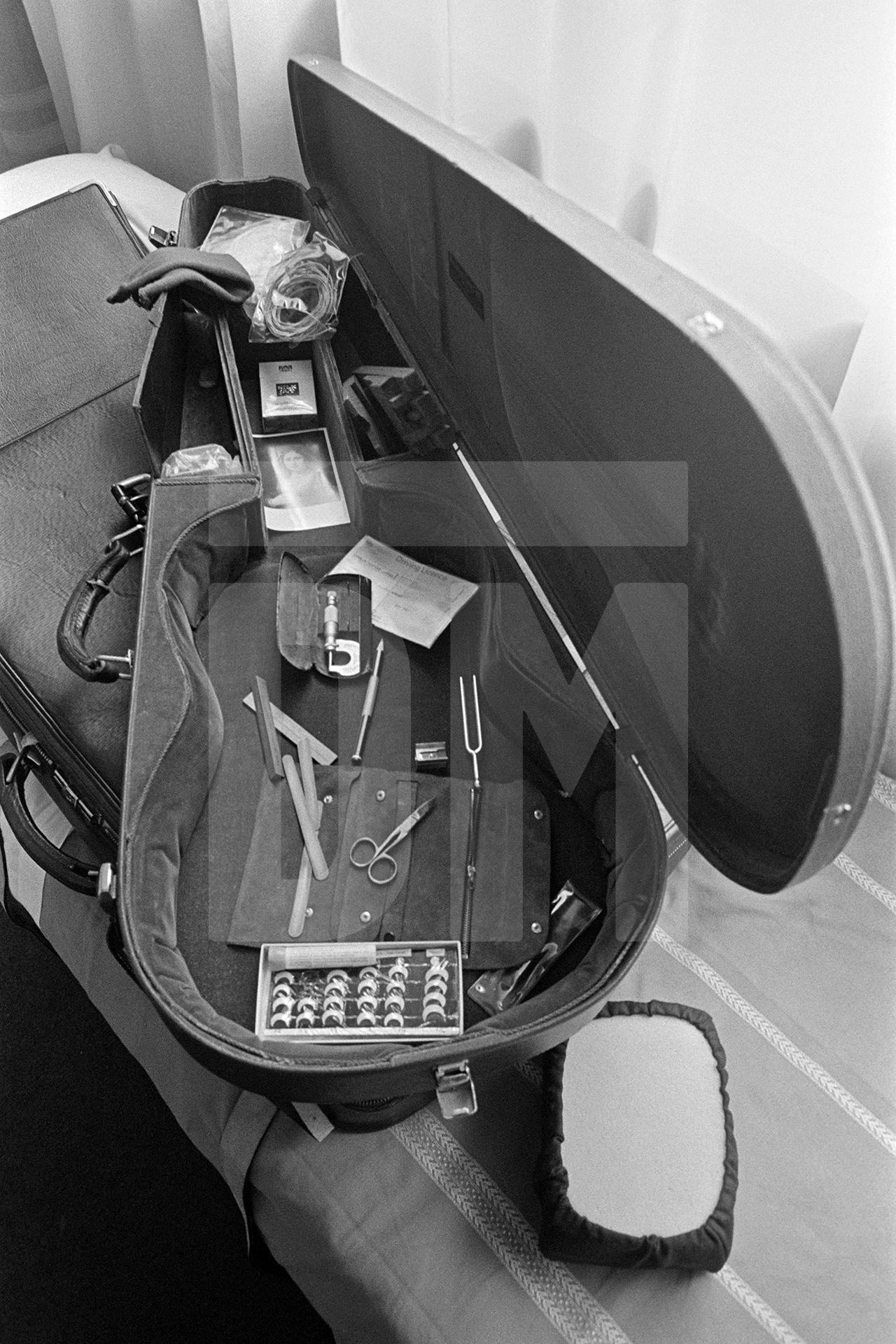 Julian Bream's guitar case by Daniel Meadows