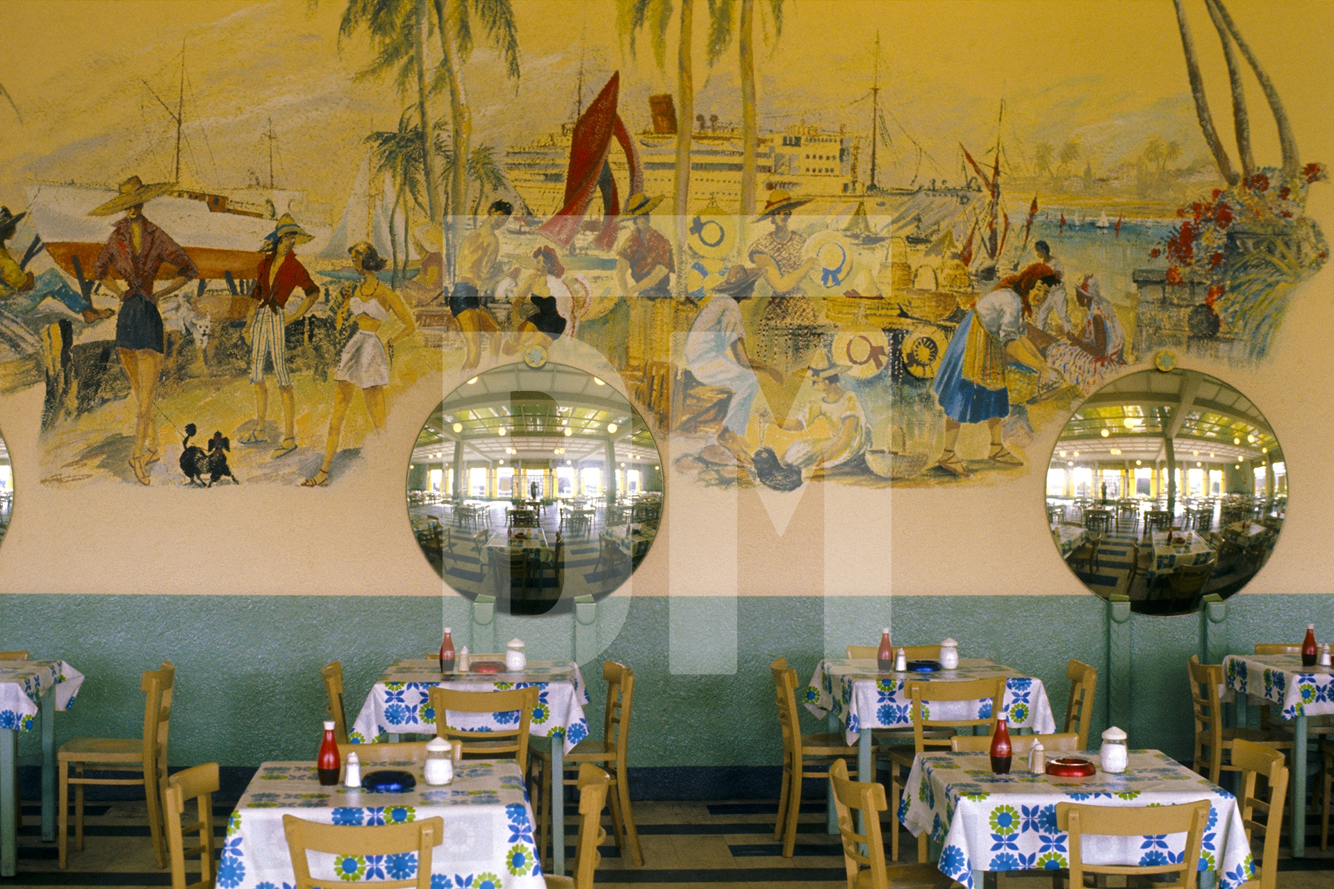 Windsor dining room. Butlin’s Filey, Yorkshire. 1972 by Daniel Meadows