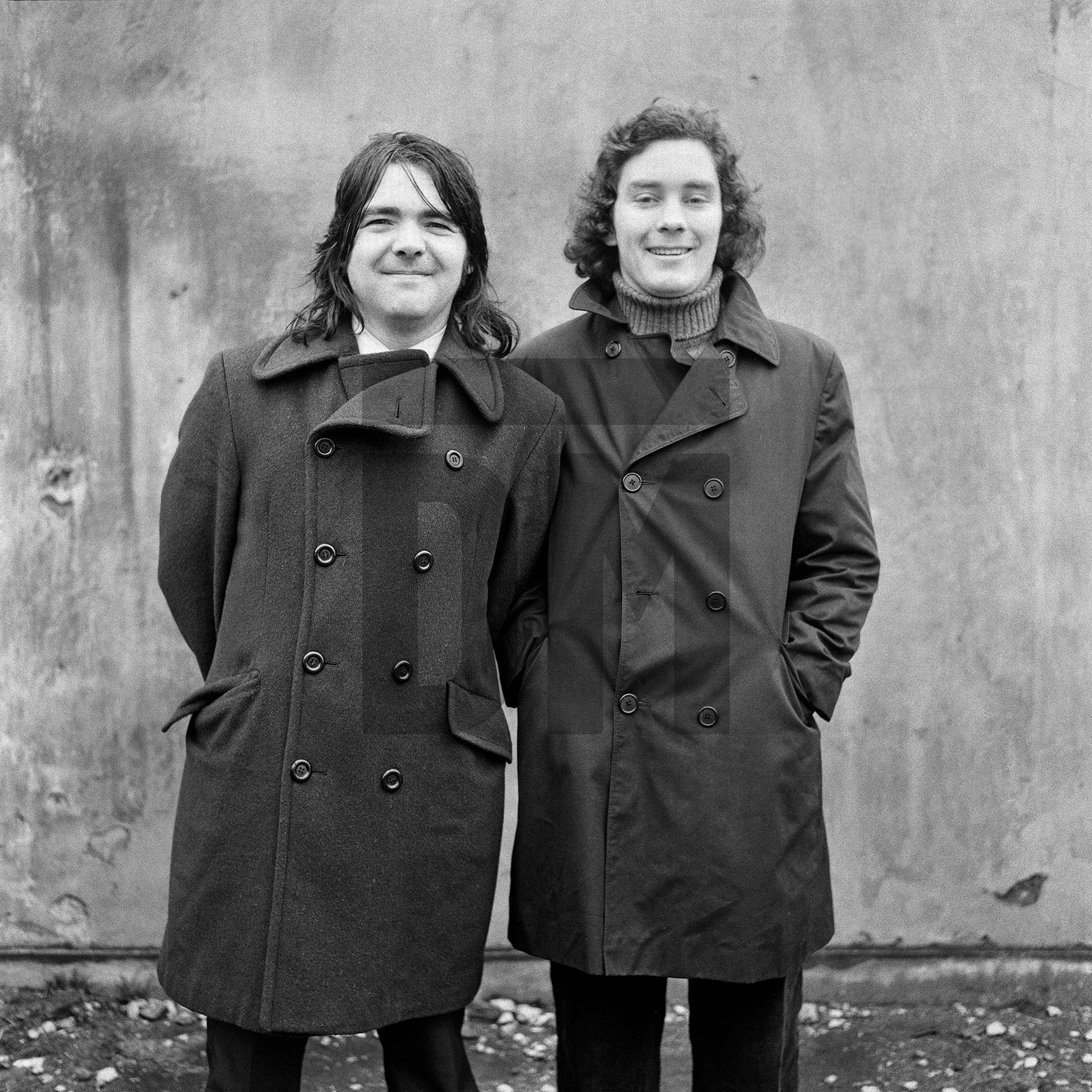 Left John Helling, right Brian Grafton, Barrow-in-Furness, Cumbria. November 1974 by Daniel Meadows
