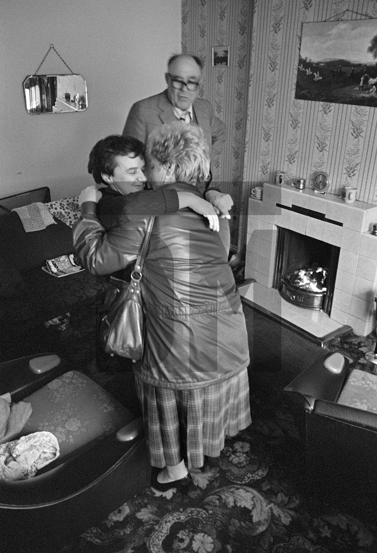 Welfare worker and clients, Durham Social Services group living scheme, Spennymoor. November 1981 by Daniel Meadows