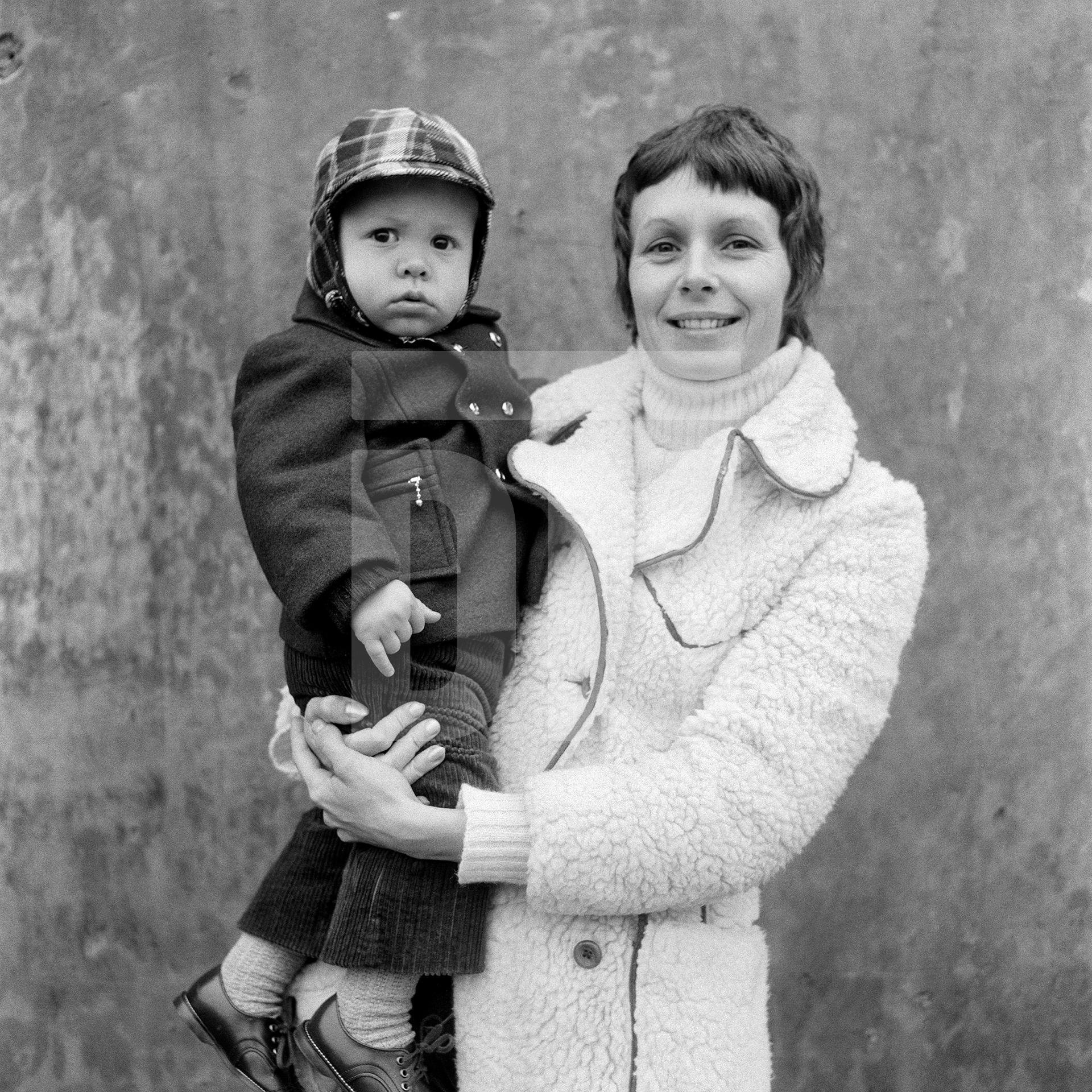 Mother and son, Maureen and David Wade, Barrow-in-Furness, Cumbria. November 1974 by Daniel Meadows