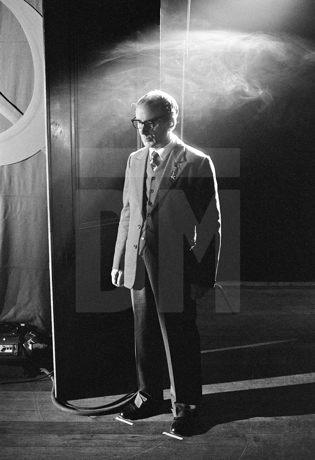 Colin Hurst [Stalin's secretary].  Location: Haigh Hall, Wigan.  February 1987 by Daniel Meadows
