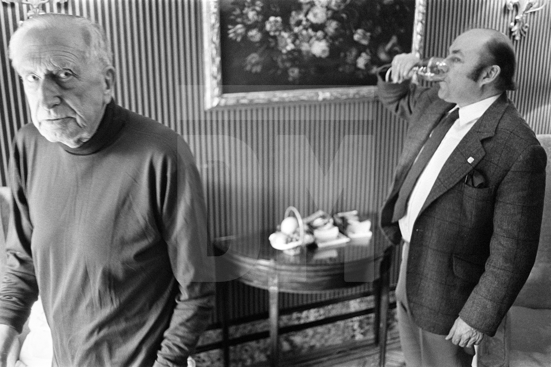 Julian Bream with William Walton, London. 12 April 1981 by Daniel Meadows