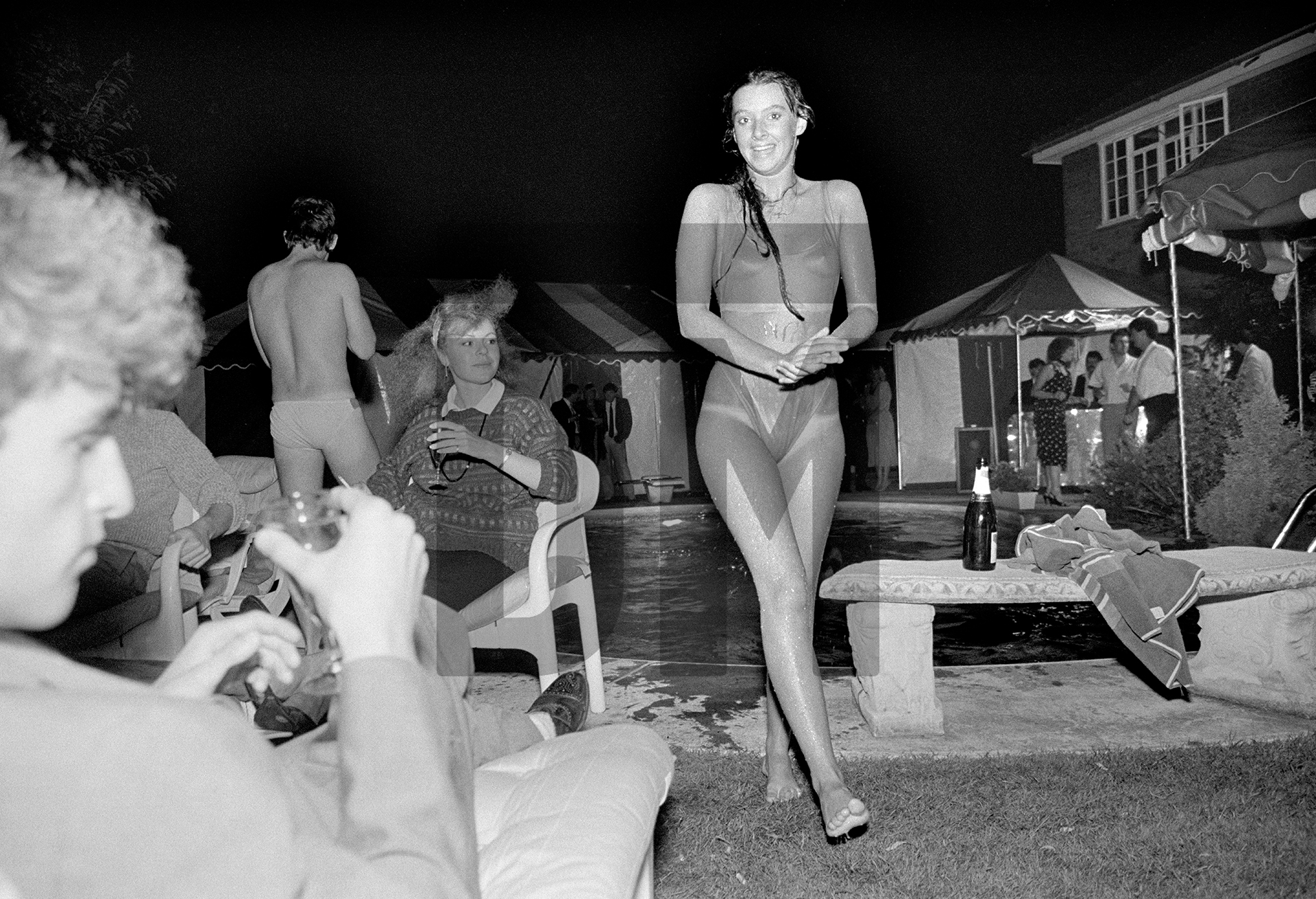 25th wedding anniversary party, Farnborough Park, Kent. August 1985 by Daniel Meadows