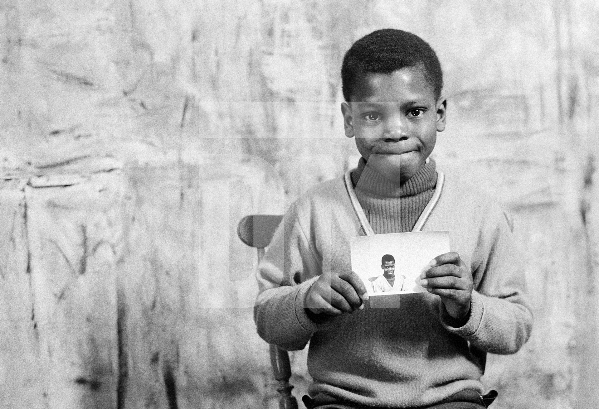 Vincent. Portrait from The Shop on Greame Street, Moss Side, Manchester. February-April 1972 by Daniel Meadows