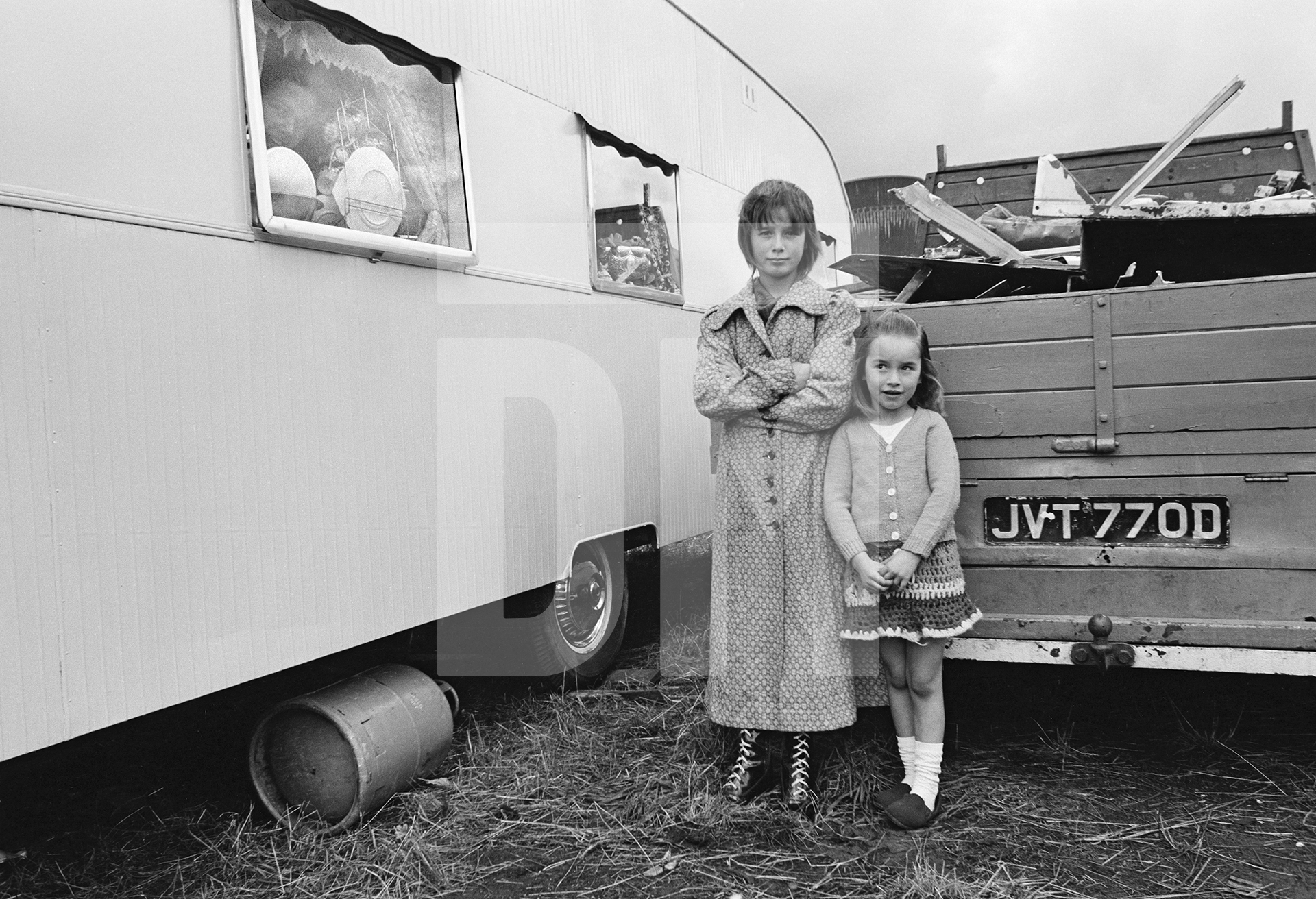 Gypsy and Traveller Site, Stockport. 1971 by Daniel Meadows