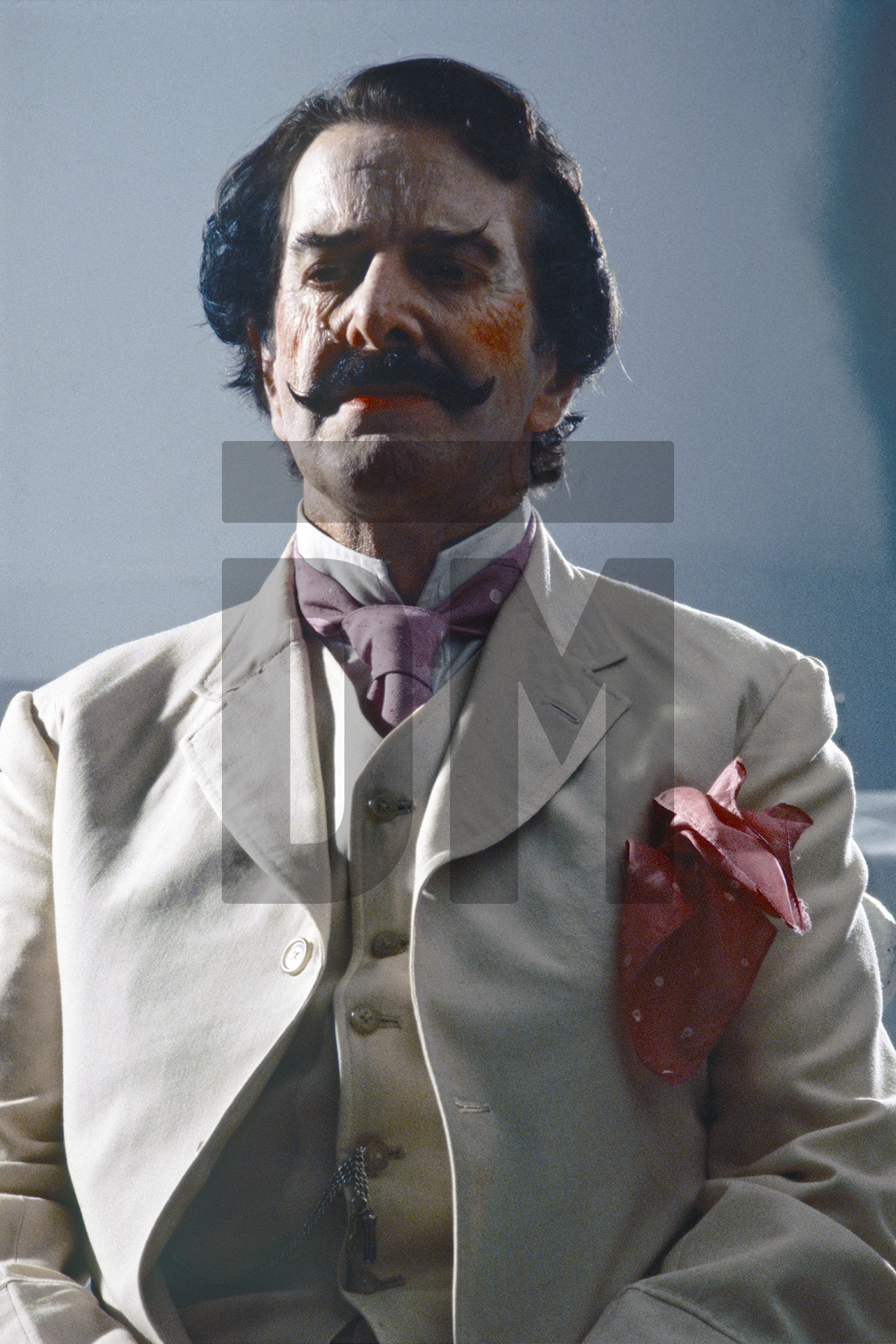 Aschenbach [Robert Gard] after visiting the barber for a restoration of his youthful appearance with make-up. Elstree Studios, 14 June 1981 by Daniel Meadows
