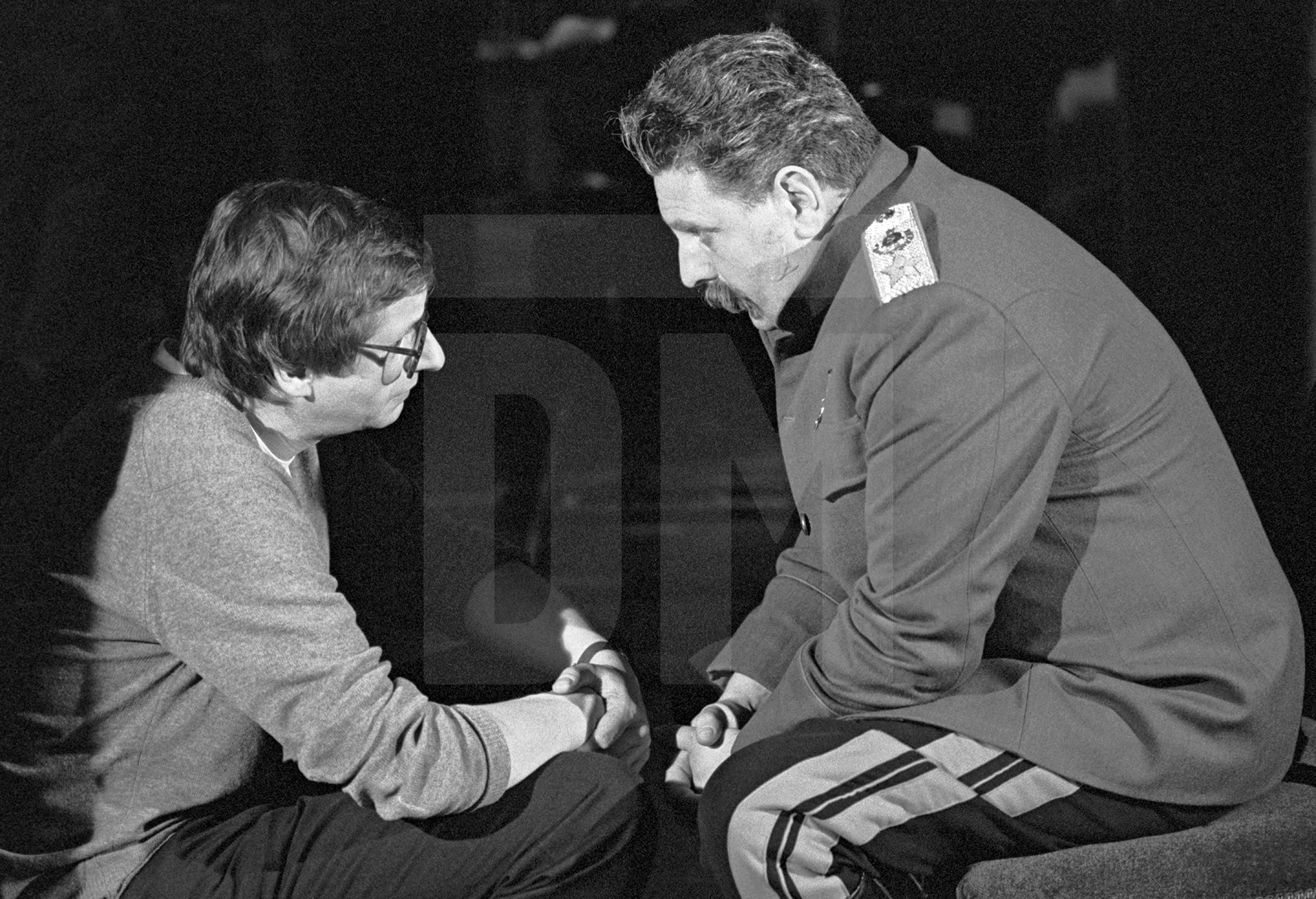 Director Tony Palmer with Terence Rigby [Stalin] by Daniel Meadows