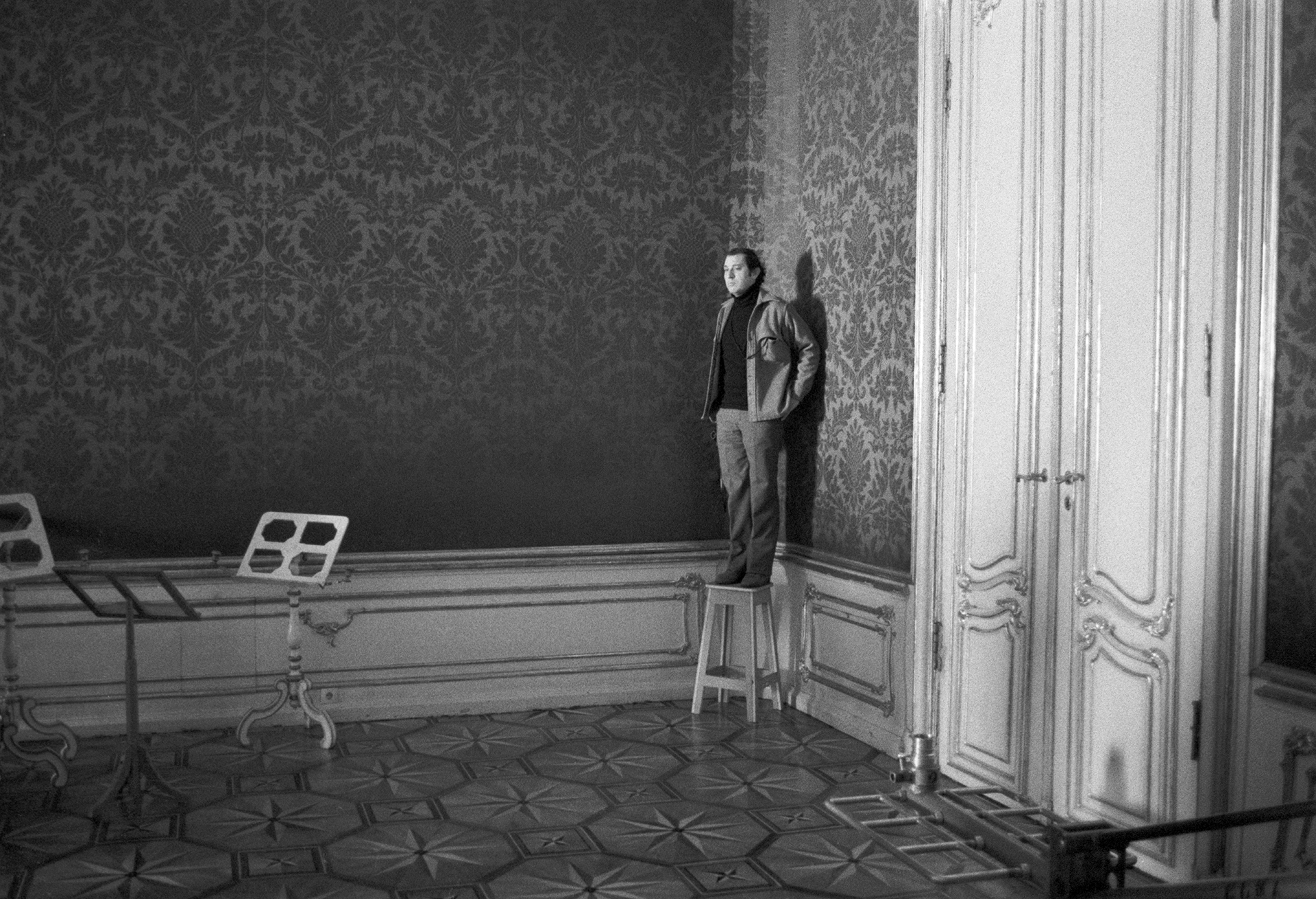 Vittorio Storaro [director of photography] on the set of 'Wagner'. Vienna, 1982 by Daniel Meadows