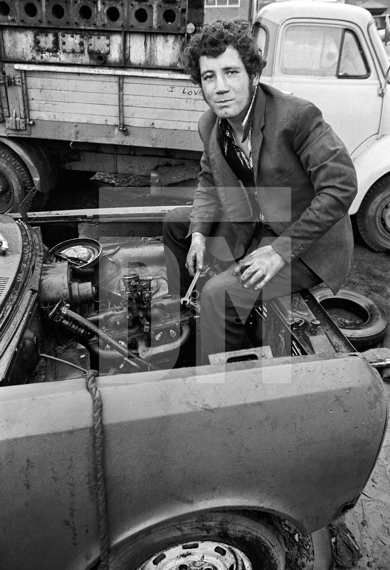 Gypsy and Traveller Site, Stockport. 1971 by Daniel Meadows