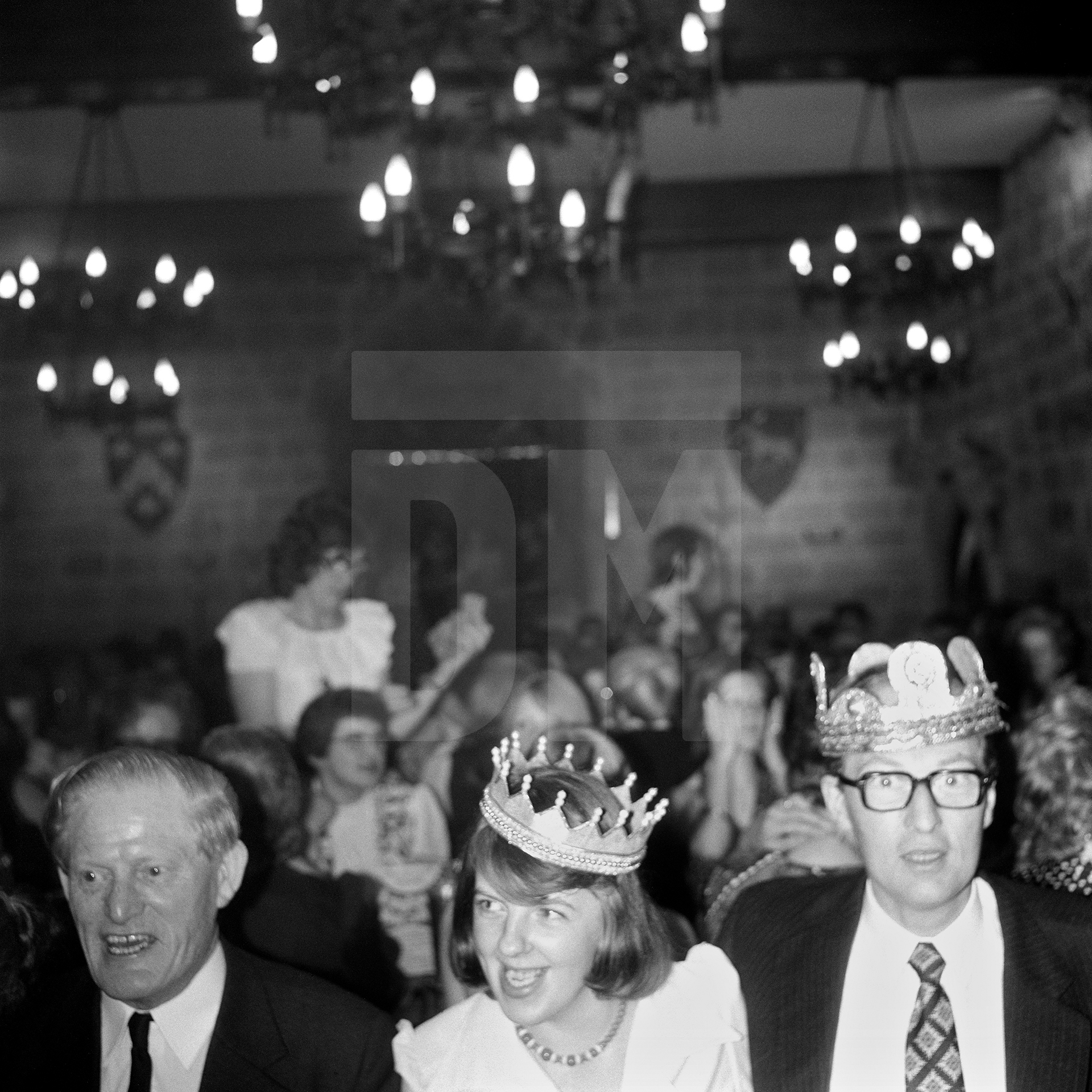 Medieval banquet, Langley Castle, Northumberland. October 1974 by Daniel Meadows