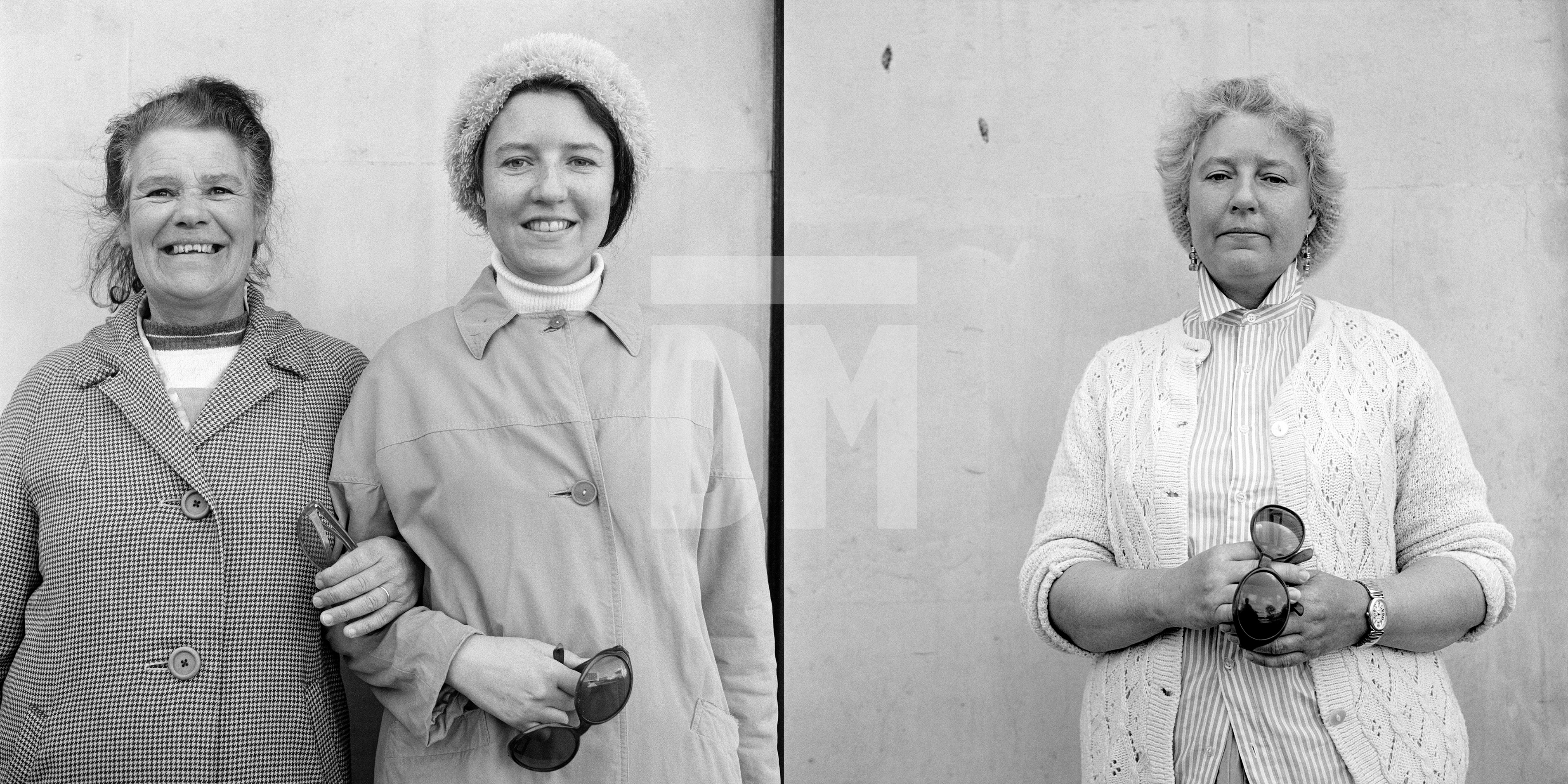 Mother and daughter: left May Gower, right Melody “Molly” Gower. Southampton. 1974 and 1997 by Daniel Meadows