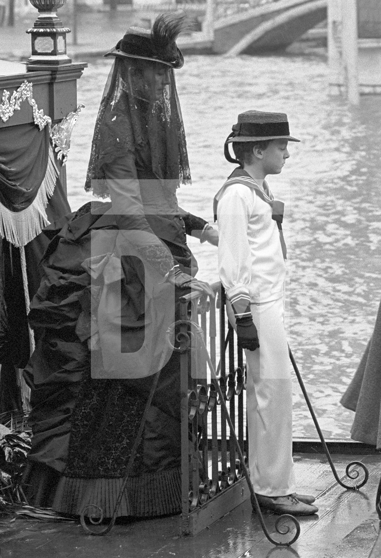 Vanessa Redgrave [Cosima] on the set of 'Wagner'. Venice 1982 by Daniel Meadows