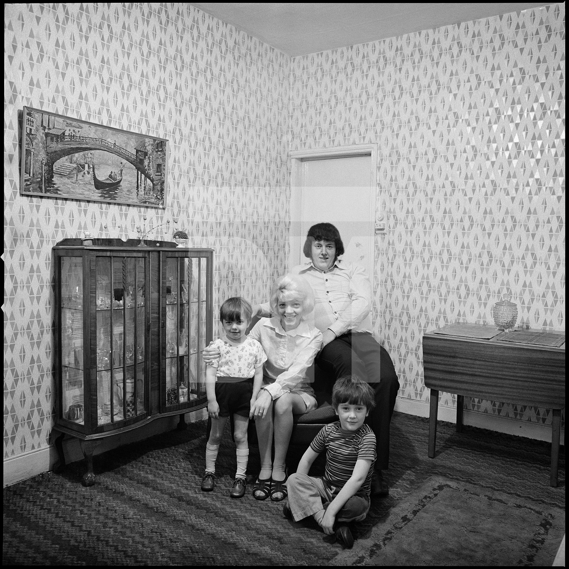 Residents of June Street, Salford. 1973 by Daniel Meadows