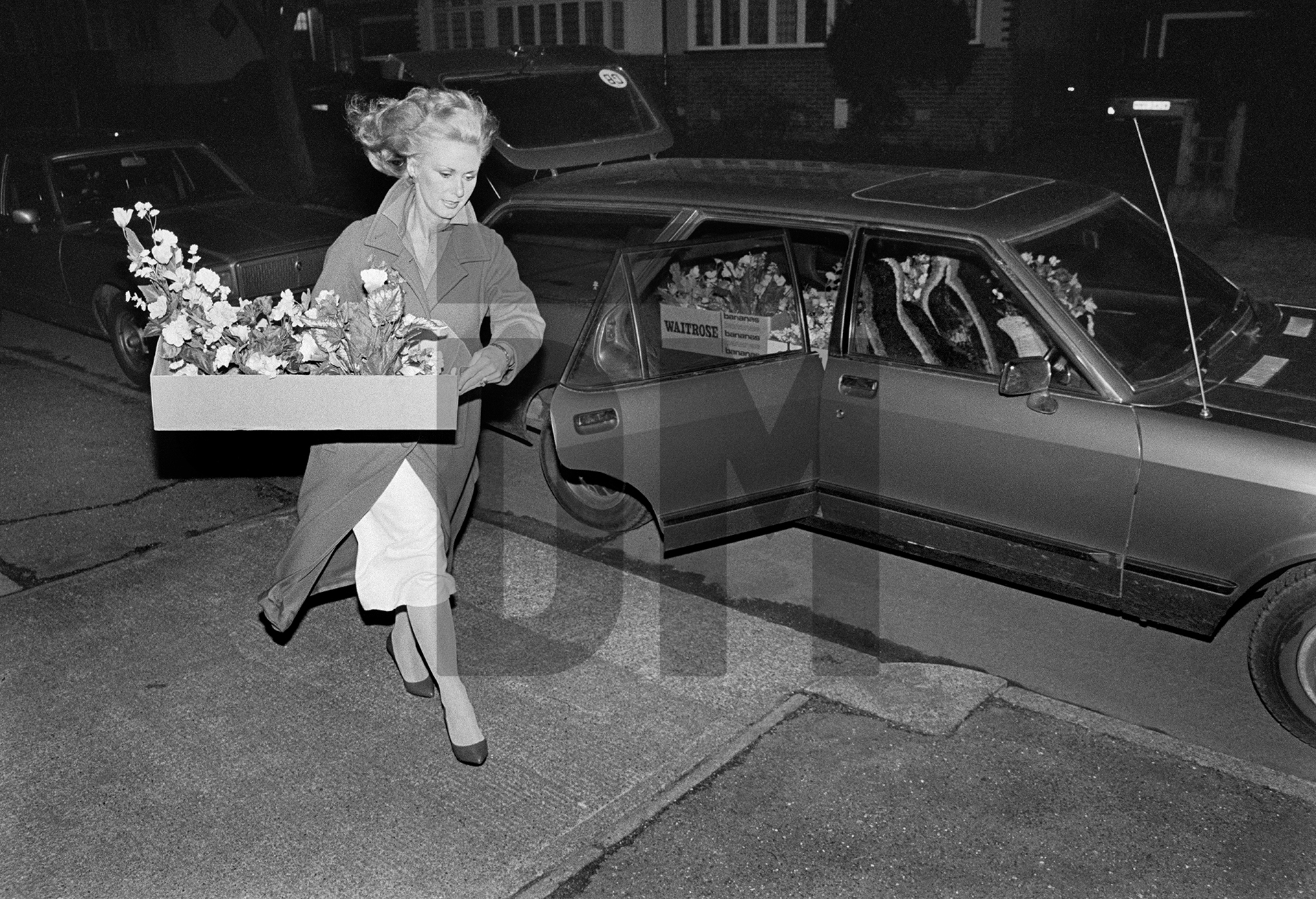 Silk flower evening, Hayes, Kent. March 1985 by Daniel Meadows