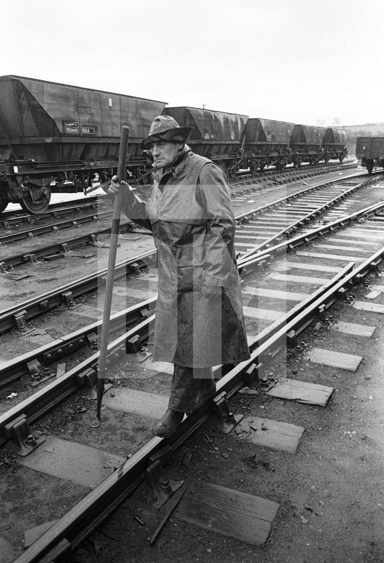 Railwayman, Shildon Wagon Works, Durham. February 1983 by Daniel Meadows