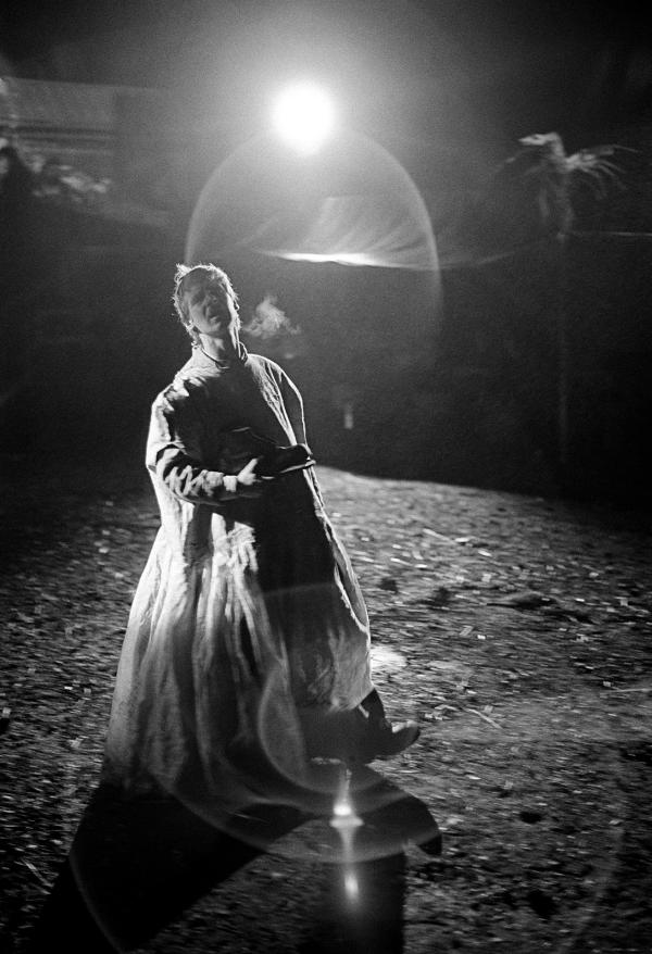 Performer Jamie Proud, “The Loves, Lives and Murders of Lancelot Barabbas Quail”, Burnley, Lancashire. 8 October 1977