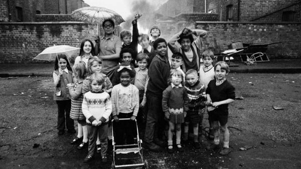 Moss Side, Manchester, 1972 Bonfire Night