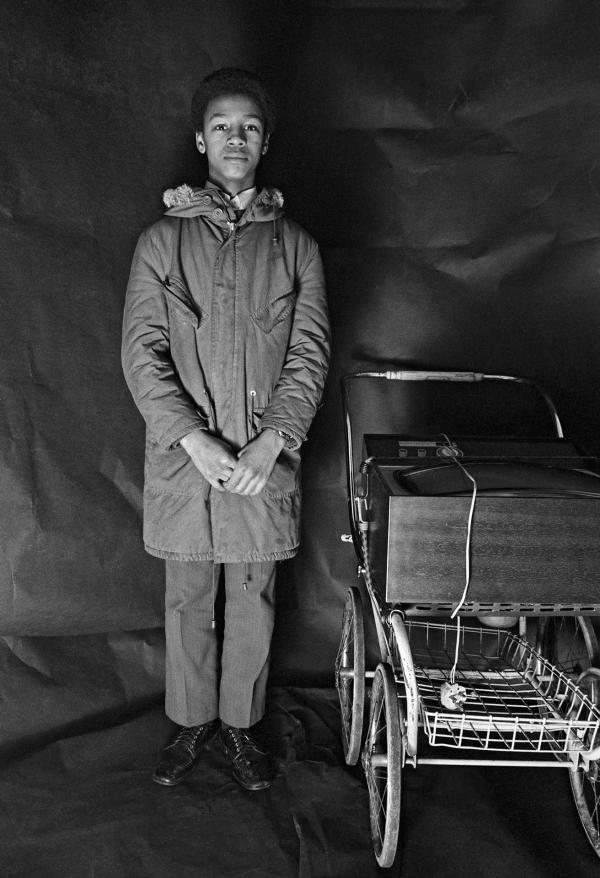 Portrait from The Shop on Greame Street, Moss Side, Manchester. February-April 1972