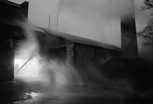 ‘Blowing off’ and ‘blowing down’ the boiler. Preparations for boiler fluing. December 1976