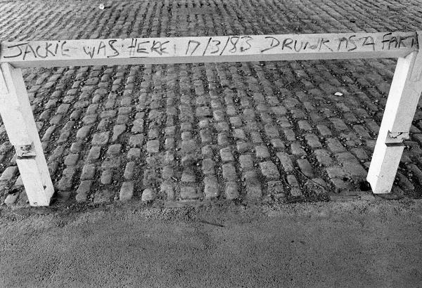 ‘Jackie was here: 17/3/83 drunk as a fart’, Hull. May 1983