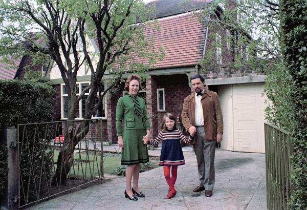 The Mullings family. Penrith Avenue, Sale, Cheshire. April 1974
