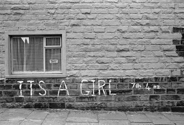 ‘It’s a girl 7lb 4oz’, Barnoldswick, Lancashire. May 1976