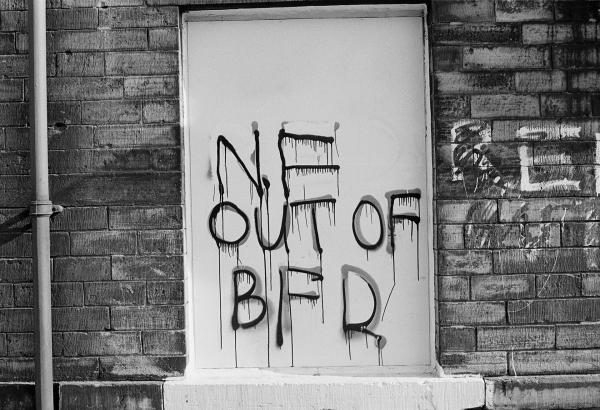 ‘NF out of BFD’, Bradford. April 1978