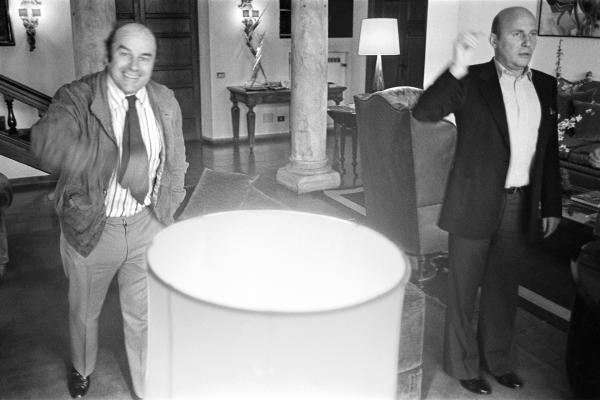 Julian Bream with Hans Werner Henze, Rome. 17 March 1981