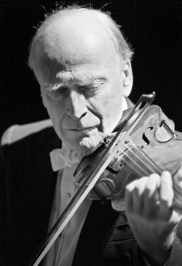 Yehudi Menuhin in 'Menuhin - A Family Portrait’. London. February 1989