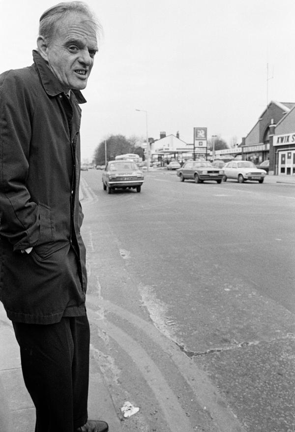 George Quann, aged 52 a former labourer who was admitted in 1952 thinks he is a toy soldier and complains about the weight of his metal limbs. He doesn’t like being outside. February 1978