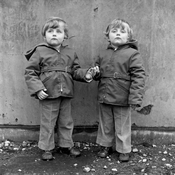 Twin brothers, left Michael McParland, right Peter McParland, Barrow-in-Furness, Cumbria. November 1974