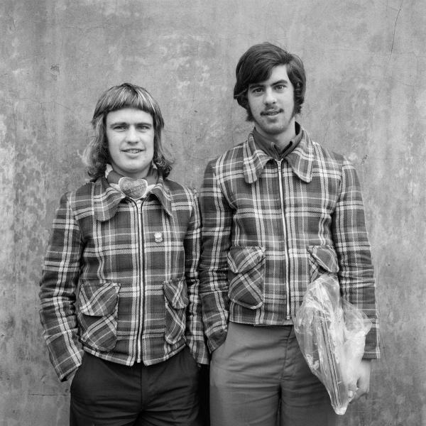 Identified as: left James O’Connor, right David Balderstone, Barrow-in-Furness, Cumbria. November 1974