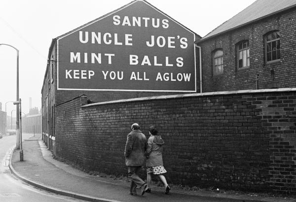 Mint Balls factory, Wigan, Lancashire. December 1976