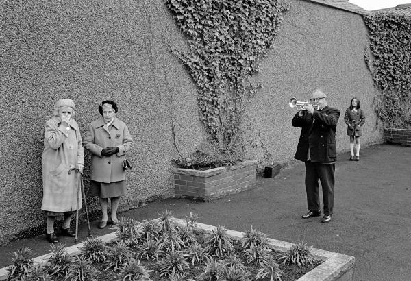 Armistice Day, Nelson, Lancashire. November 1975