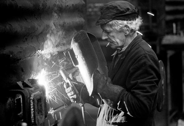 Welder, Shildon Wagon Works, Durham. February 1983