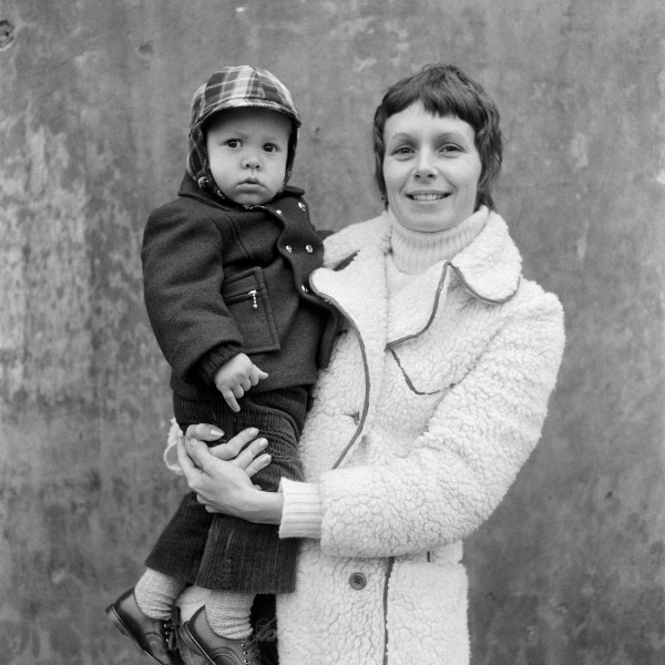 Mother and son, Maureen and David Wade, Barrow-in-Furness, Cumbria. November 1974